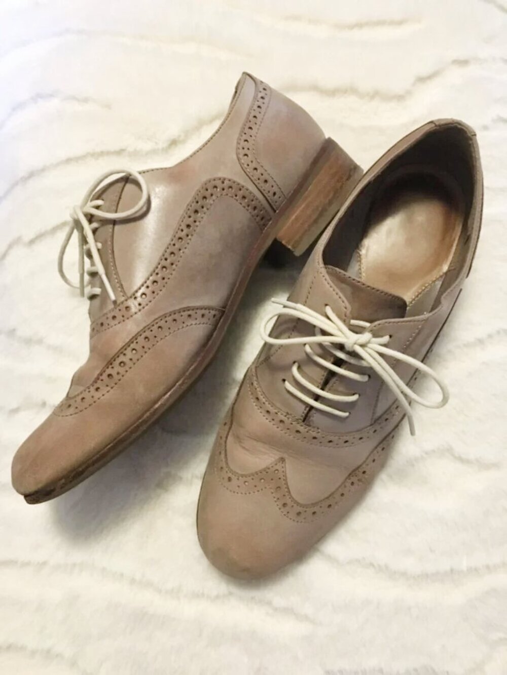 Clarks Softwear Clay Leather Brogues Lace-Up Wingtip Oxford Shoes US 9.5
